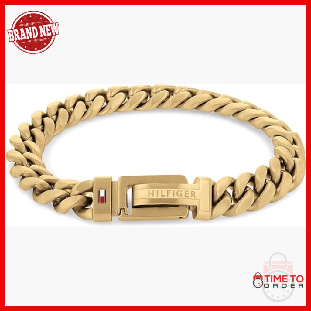 Adjustable Stainless Steel Chain Bracelet With Logo Closure